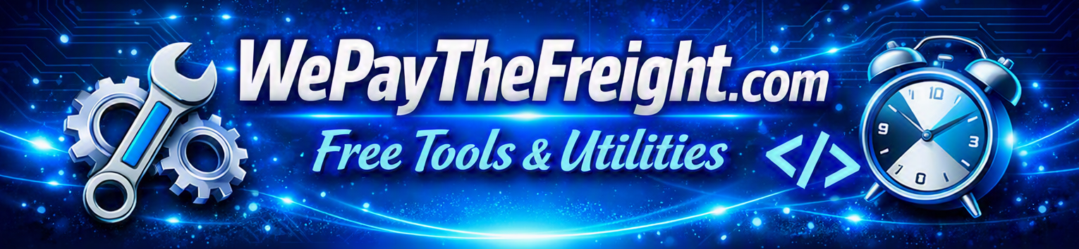 Free Computer Tools and Toys Banner